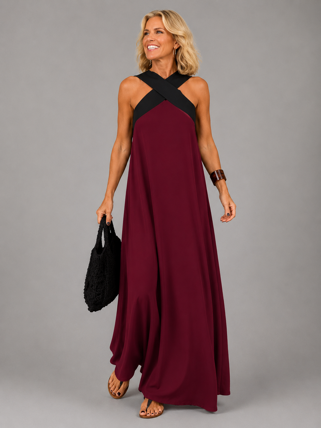 Valeria™ | Vestido Maxi de Elegancia Cruzada
