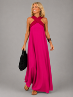 Valeria™ | Vestido Maxi de Elegancia Cruzada