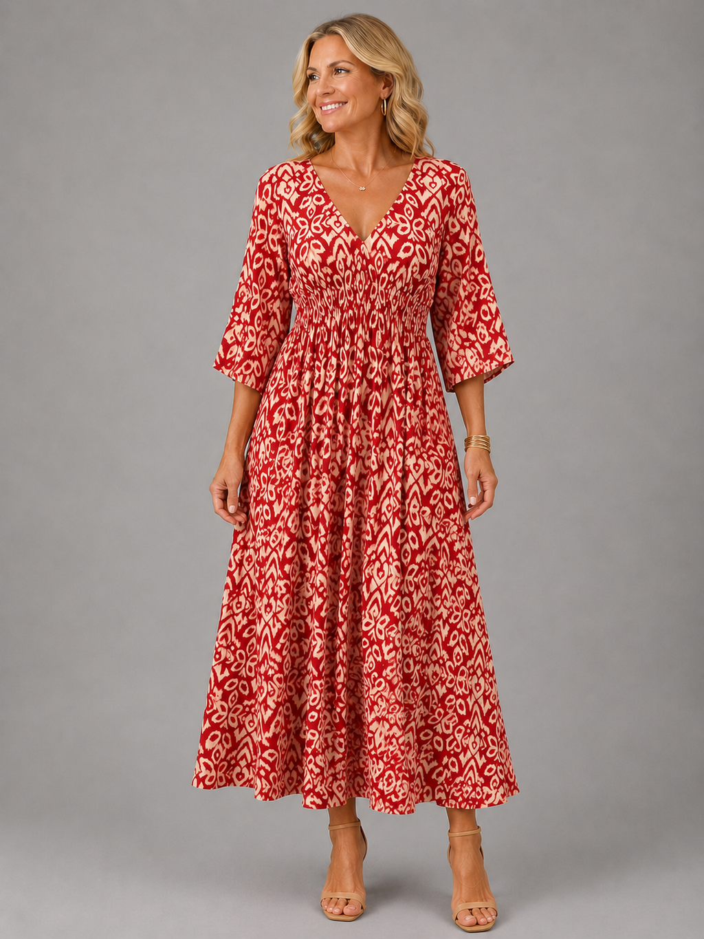 Alicia™ | Vestido Midi de Flujo Bohemio