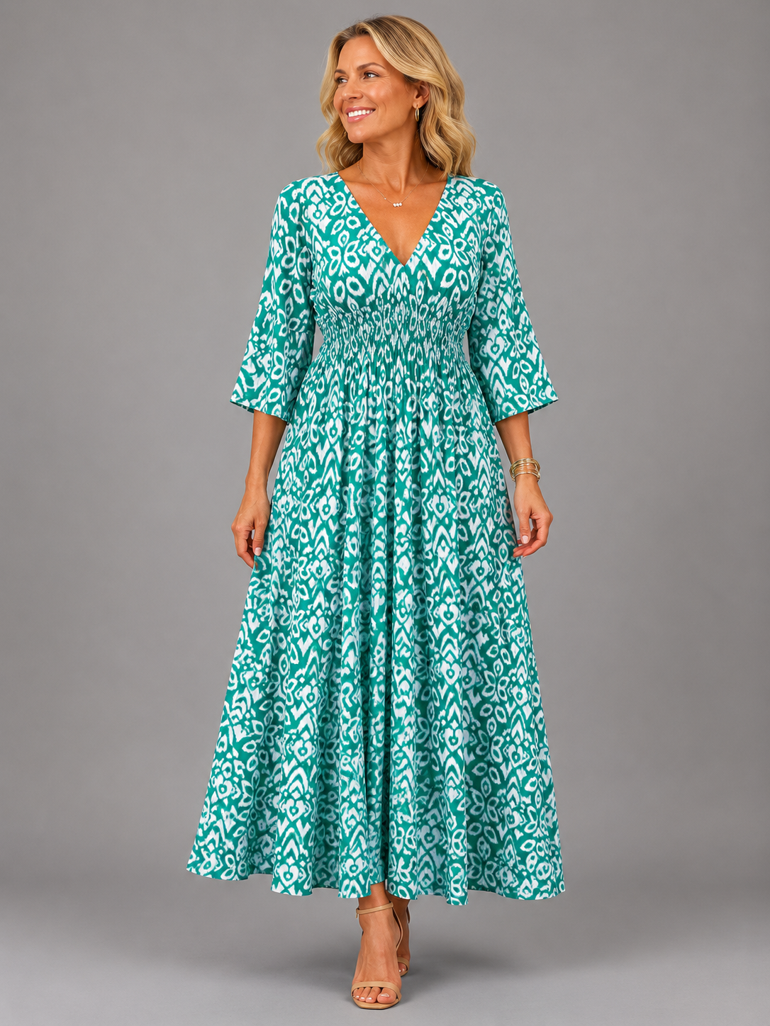 Alicia™ | Vestido Midi de Flujo Bohemio