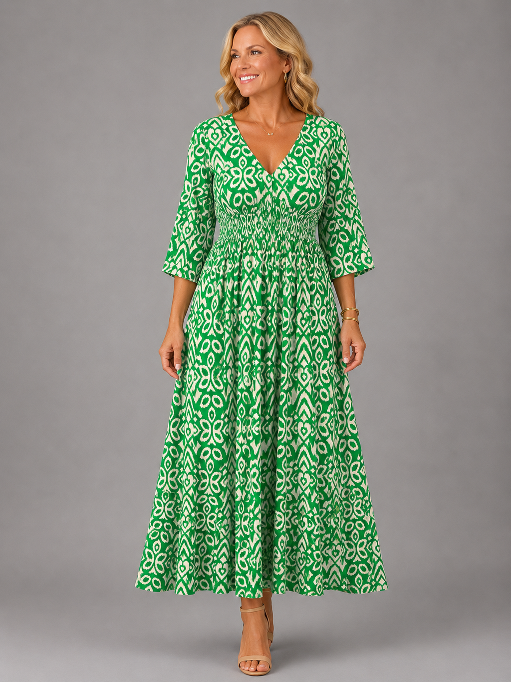 Alicia™ | Vestido Midi de Flujo Bohemio