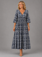 Alicia™ | Vestido Midi de Flujo Bohemio