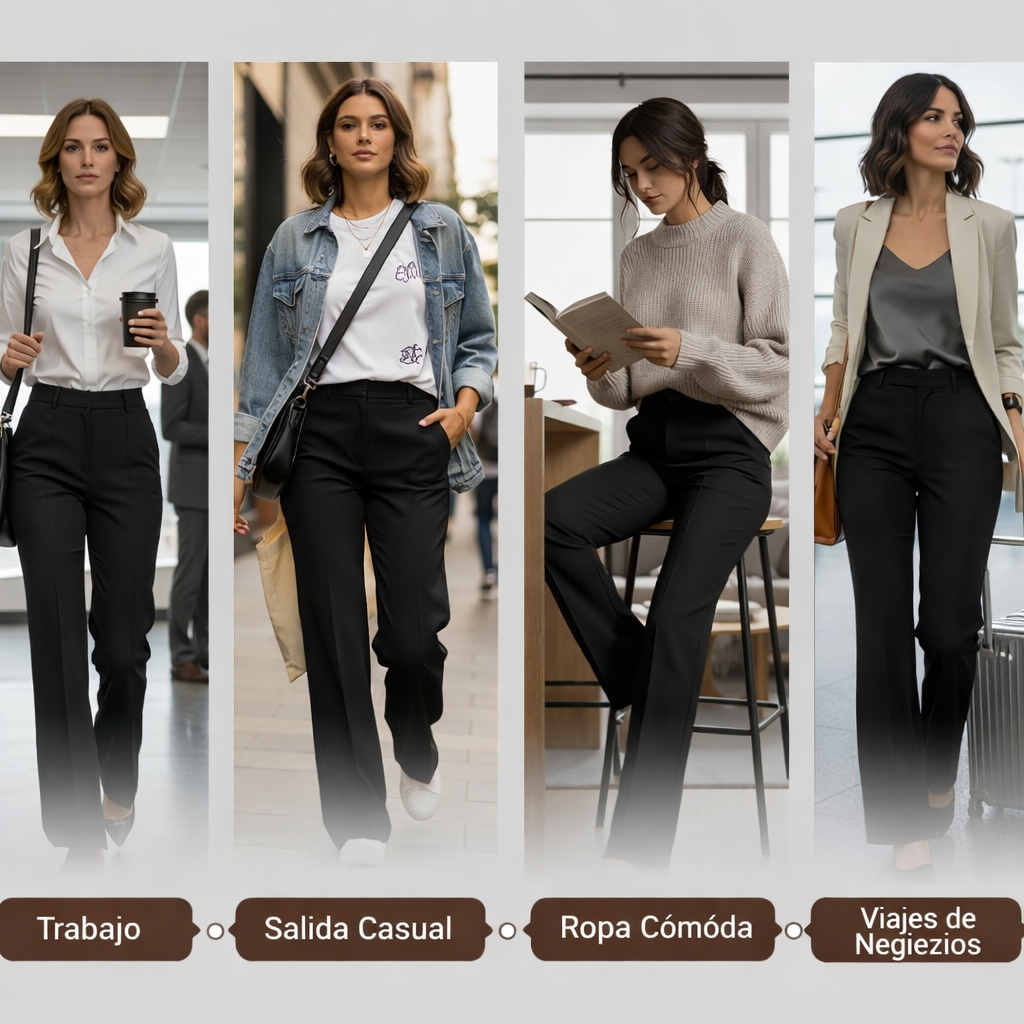 Sofía | Pantalones de traje de cintura alta para mujer