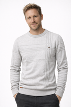 Carlos | Elegante jersey de hombre con diseño de cuadros