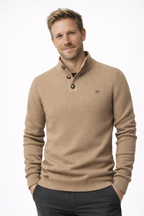 Óscar | Elegante jersey de hombre con diseño de botones