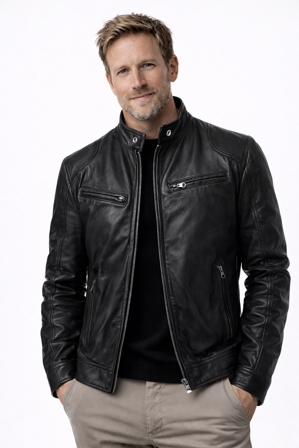 Marco | Chaqueta de cuero elegante