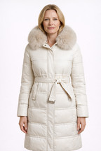 Eva | Chaqueta de invierno de lujo con capucha de piel
