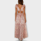 Elin - Vestido maxi con volantes y recortes
