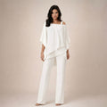 Lina™ | Conjunto elegante con blusa de capas