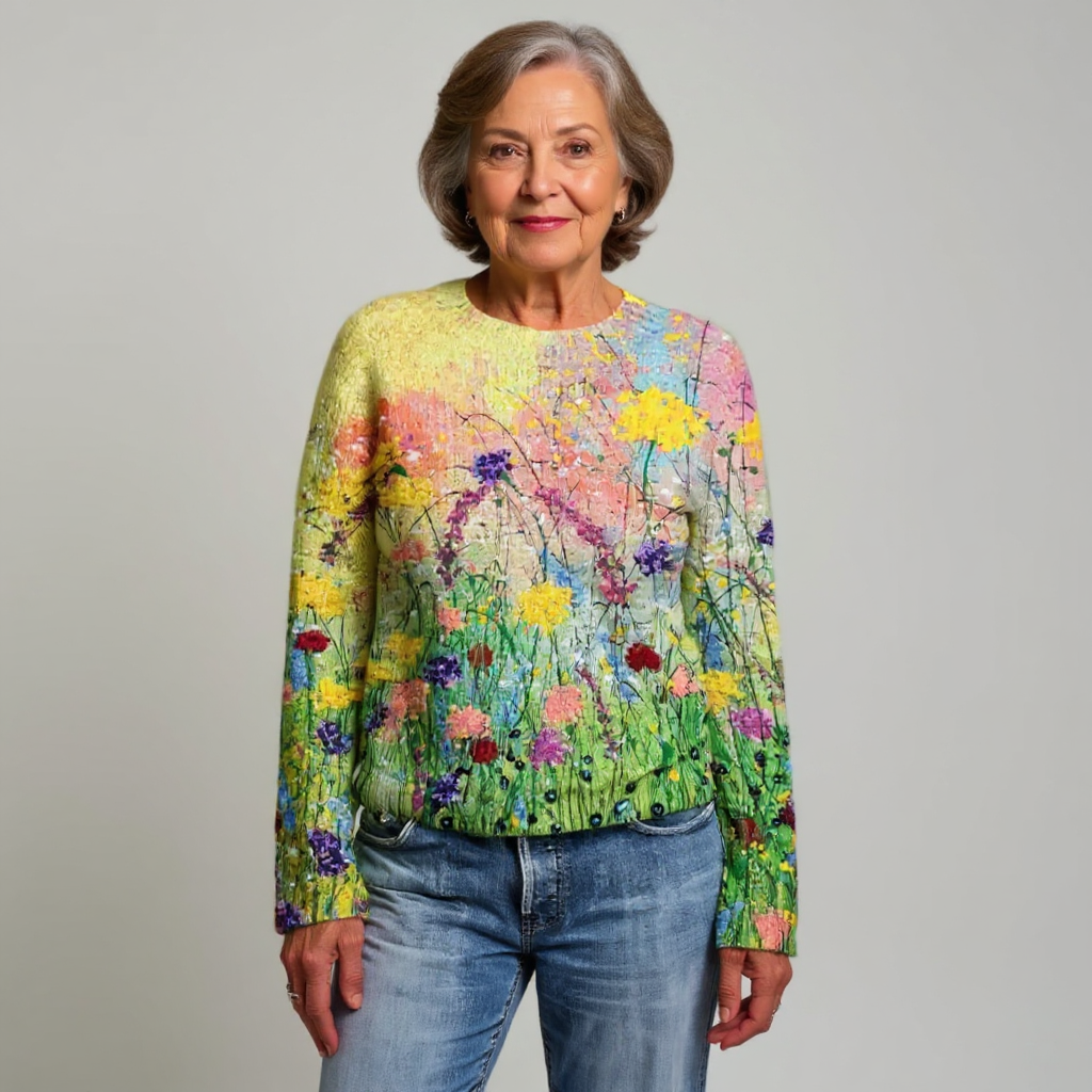 Grace | Suéter de punto vintage con estilo isla