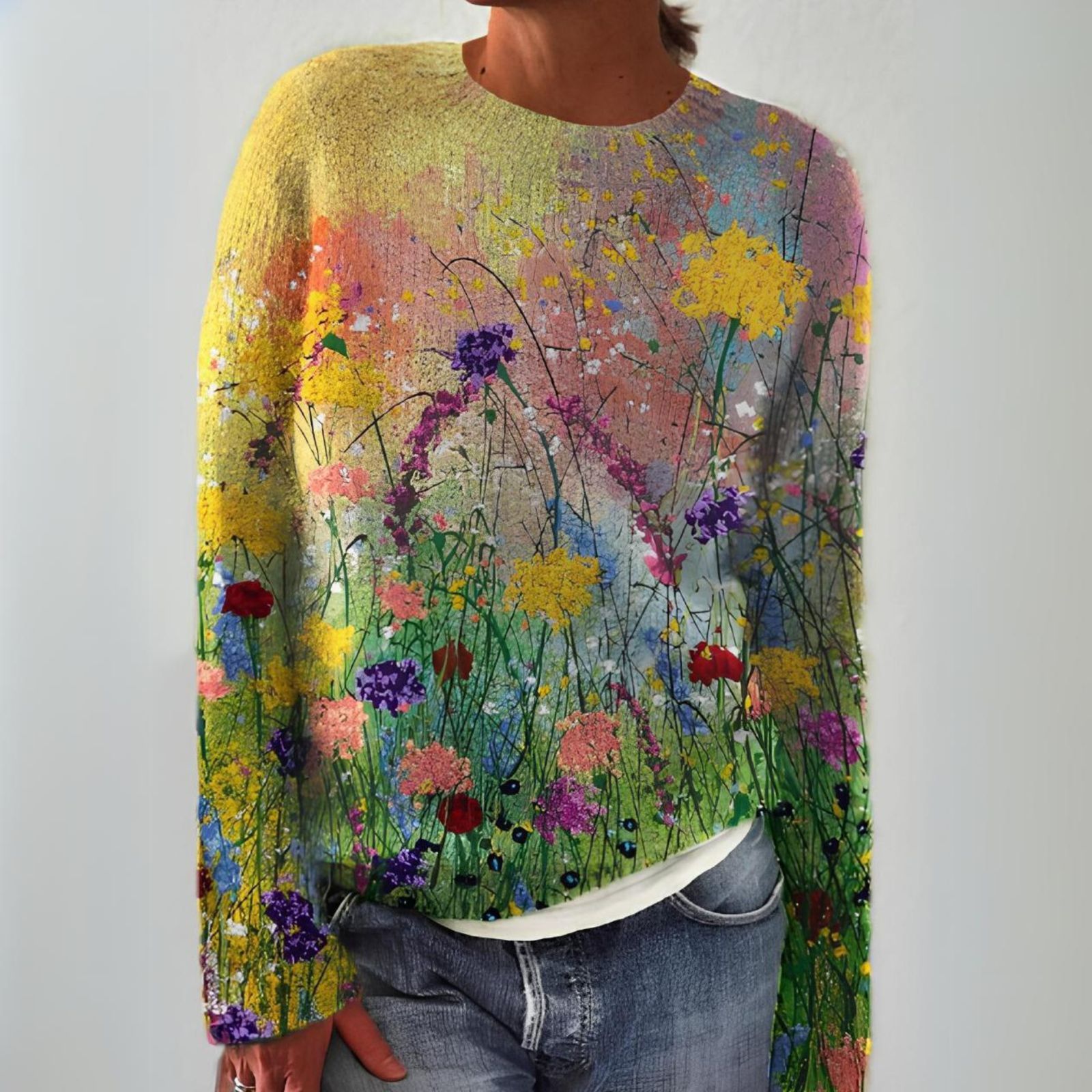 Grace | Suéter de punto vintage con estilo isla