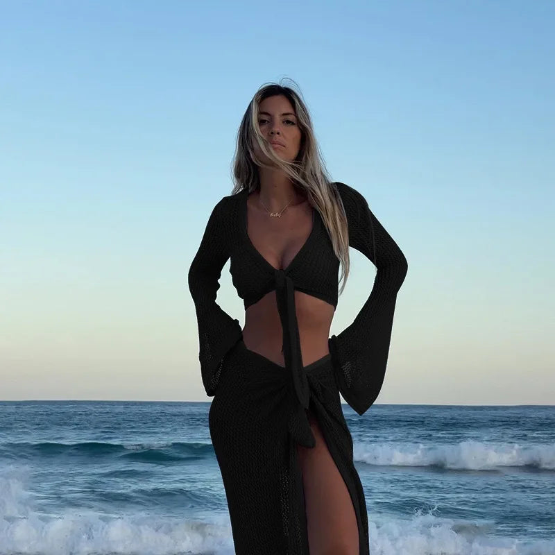Silvia™ | Vestido de Playa de Ganchillo