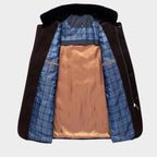 Helmfried™ | Chaqueta acolchada de hombre con cuello de piel