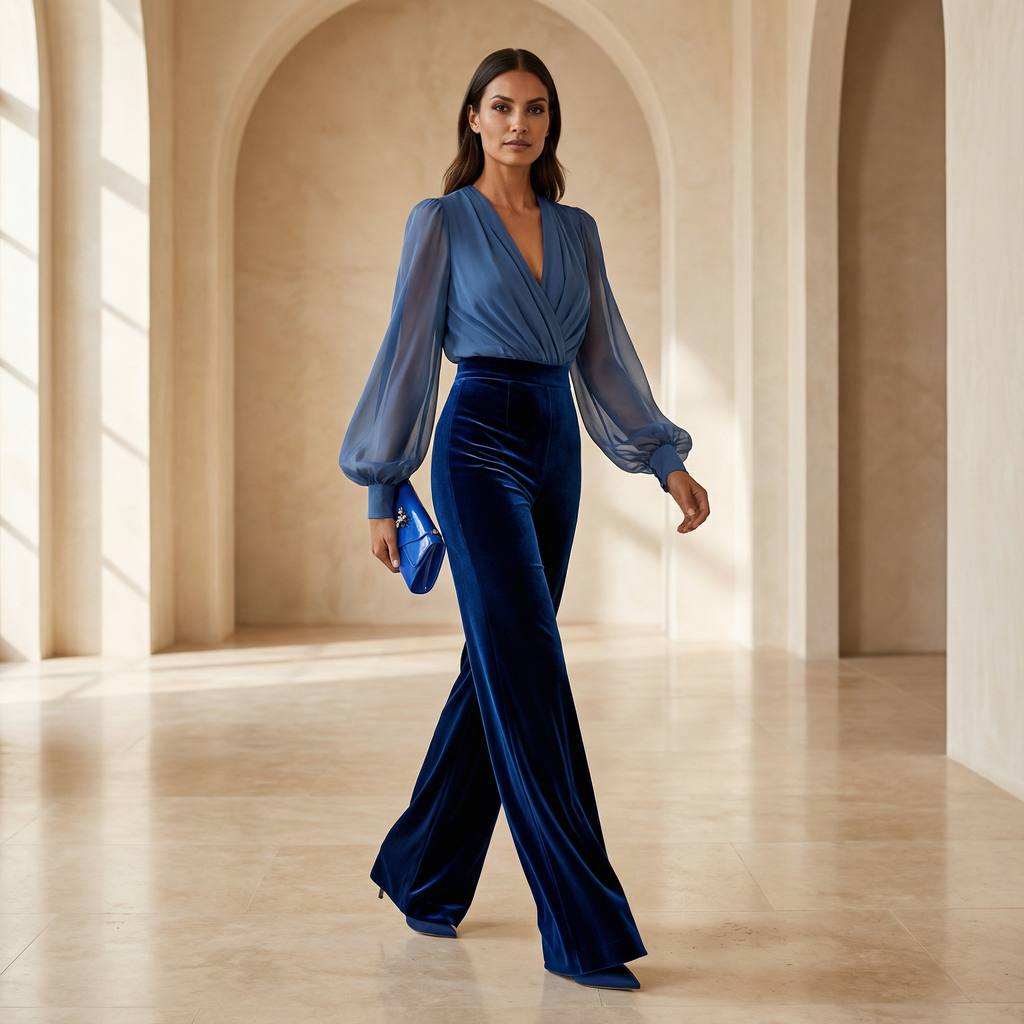 Helena | Conjunto elegante Azul