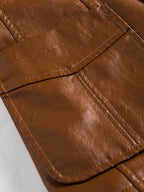 Jonas™ | Chaqueta de cuero color caramelo