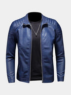 Luca™ | Chaqueta de Cuero con Cremalleras
