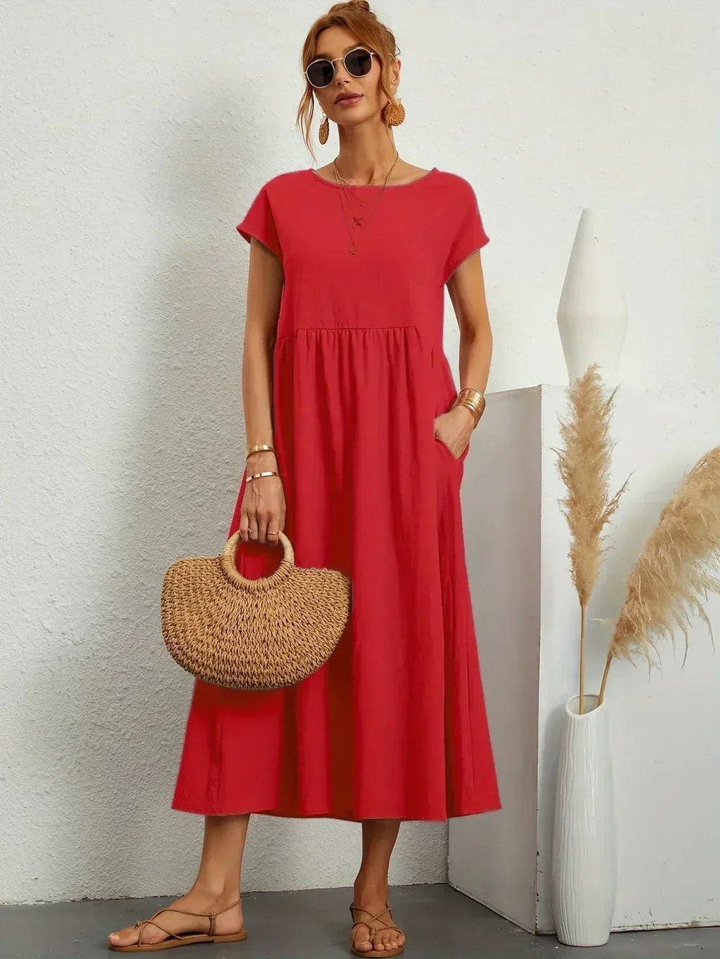 Raquel™ | Vestido midi fluido