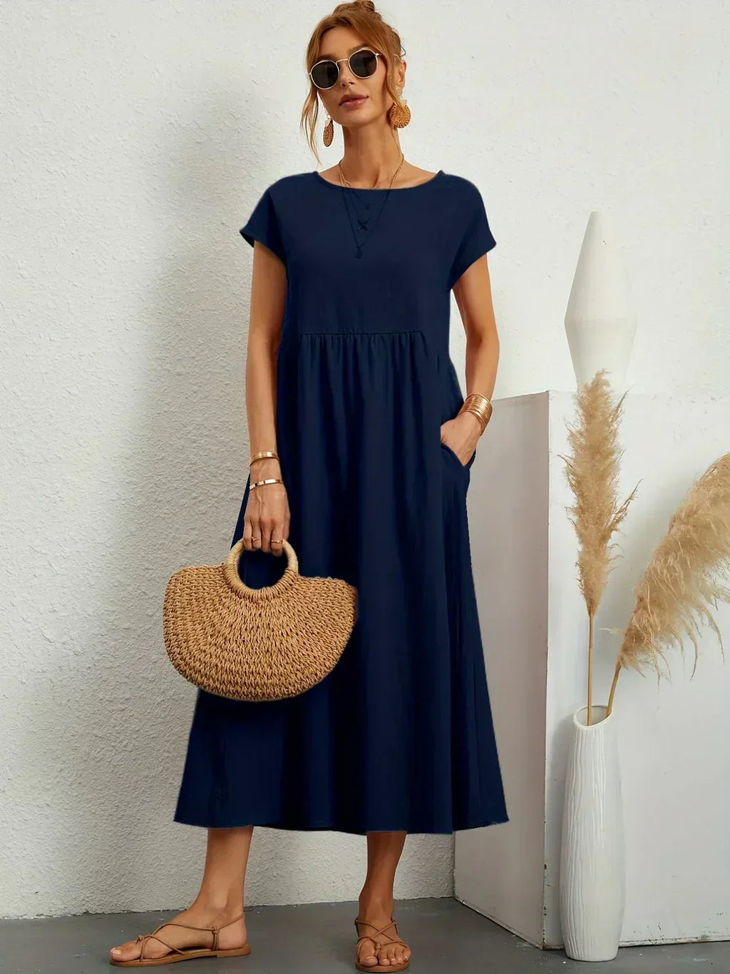 Raquel™ | Vestido midi fluido