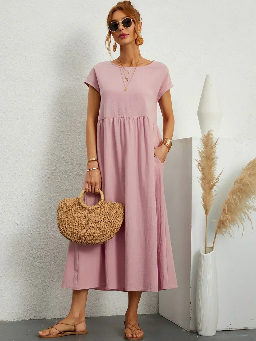 Raquel™ | Vestido midi fluido
