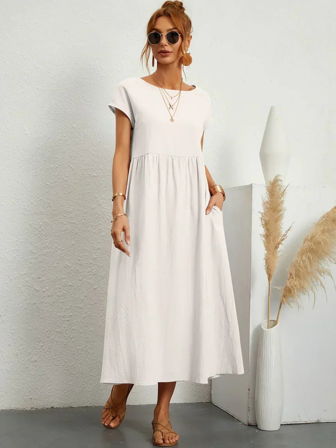 Raquel™ | Vestido midi fluido
