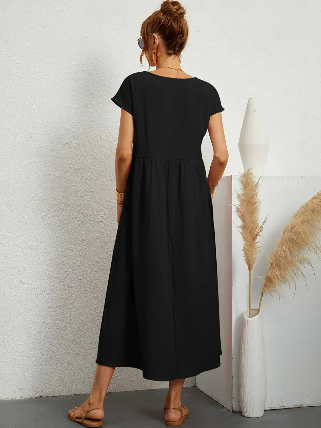 Ursina™ | Vestido Midi Fluido