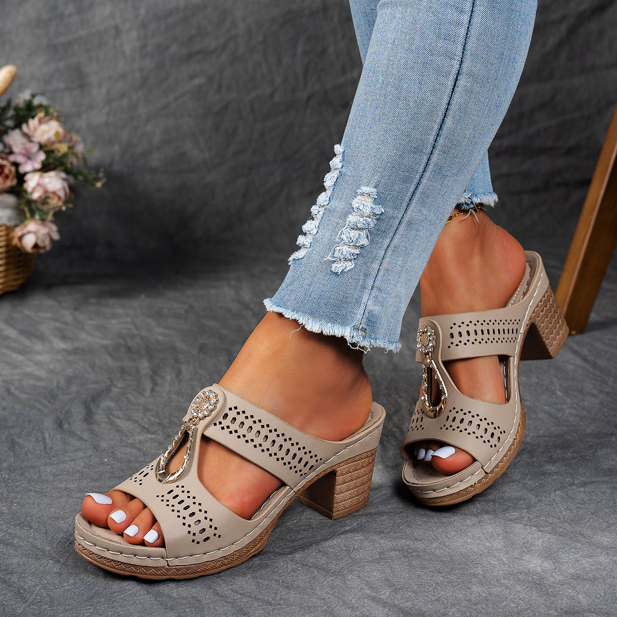 Linda | Sandalias Ortopédicas de Tacón Alto