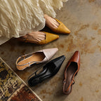 Serena | Tacones Slingback de Piel