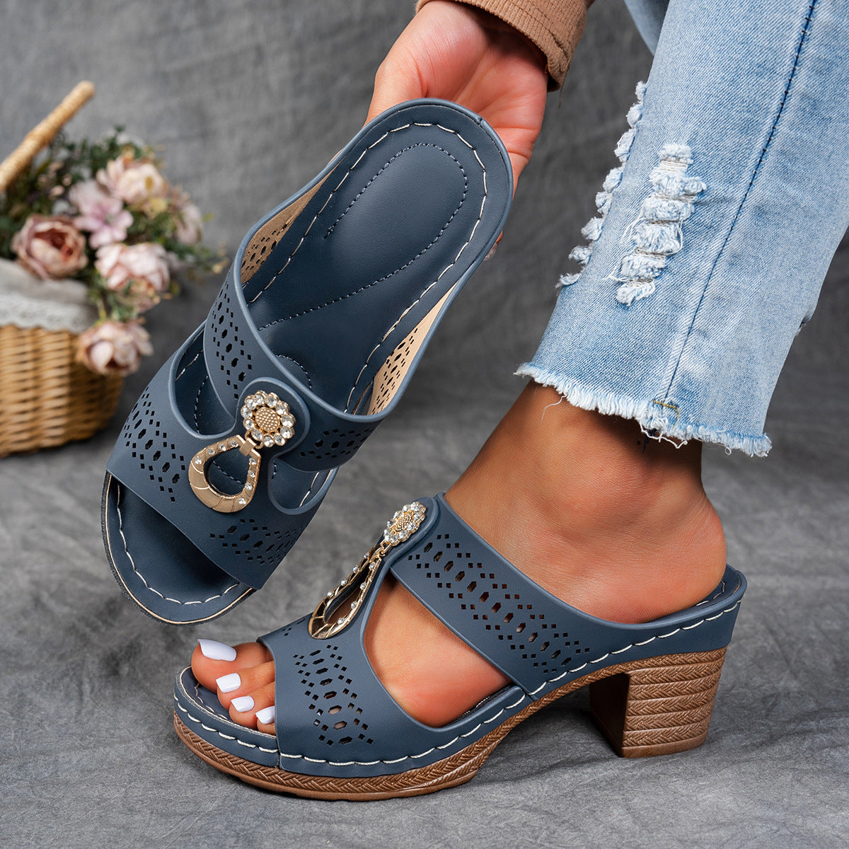Linda | Sandalias Ortopédicas de Tacón Alto