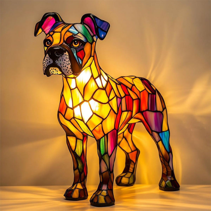 Gaston – Lámpara mágica para perros en vidrio de colores