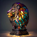 Minette – Linterna de león mágica de cristal de colores