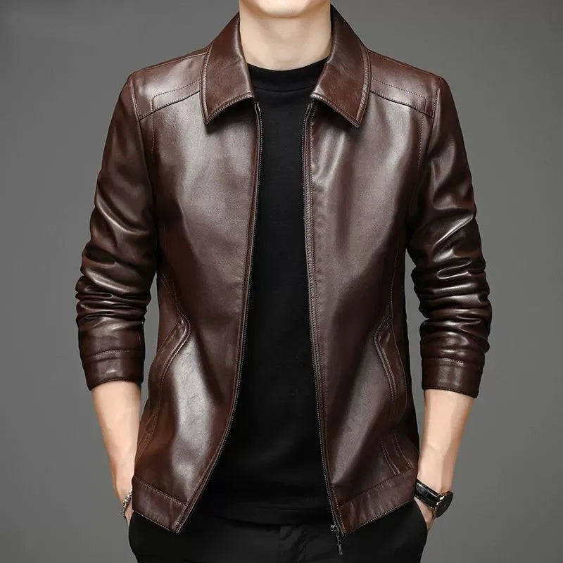 Leo™ | Chaqueta de cuero informal