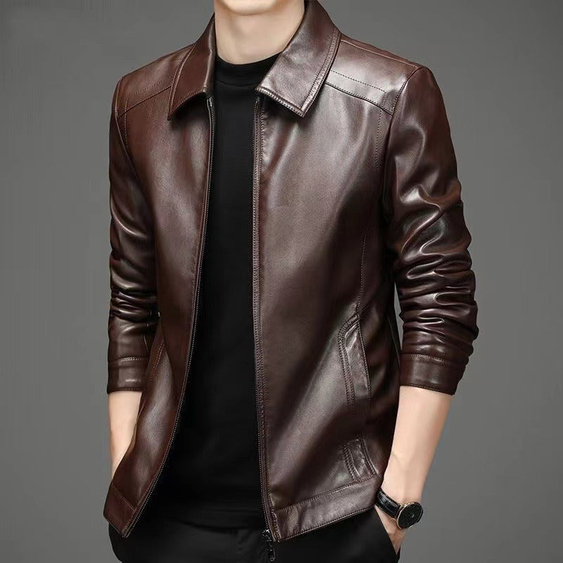 Leo™ | Chaqueta de cuero informal