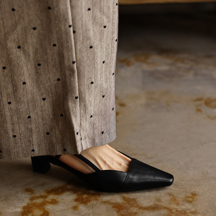 Serena | Tacones Slingback de Piel