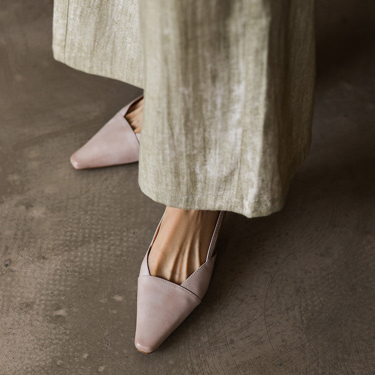 Serena | Tacones Slingback de Piel