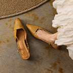 Serena | Tacones Slingback de Piel