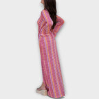 Elina – Vestido maxi con escote en V y un toque de vacaciones