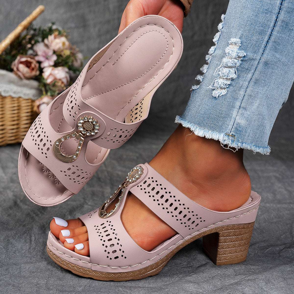 Linda | Sandalias Ortopédicas de Tacón Alto