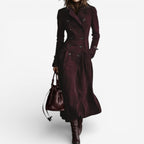 Natalia™ Gabardina elegante de ante