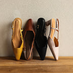 Serena | Tacones Slingback de Piel