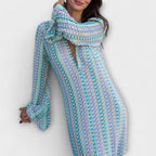Elina – Vestido maxi con escote en V y un toque de vacaciones
