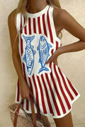 Natalia™ | Minivestido Estampado de Peces