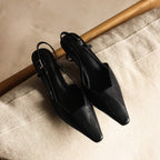 Serena | Tacones Slingback de Piel