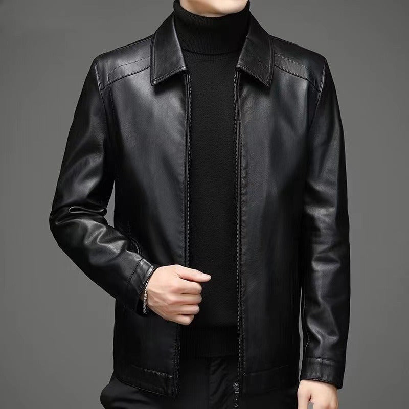 Leo™ | Chaqueta de cuero informal