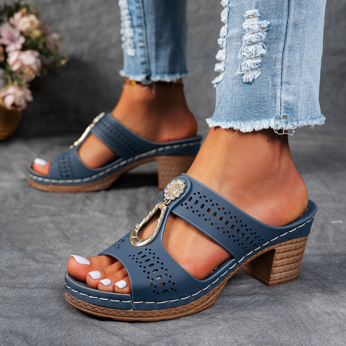 Linda | Sandalias Ortopédicas de Tacón Alto