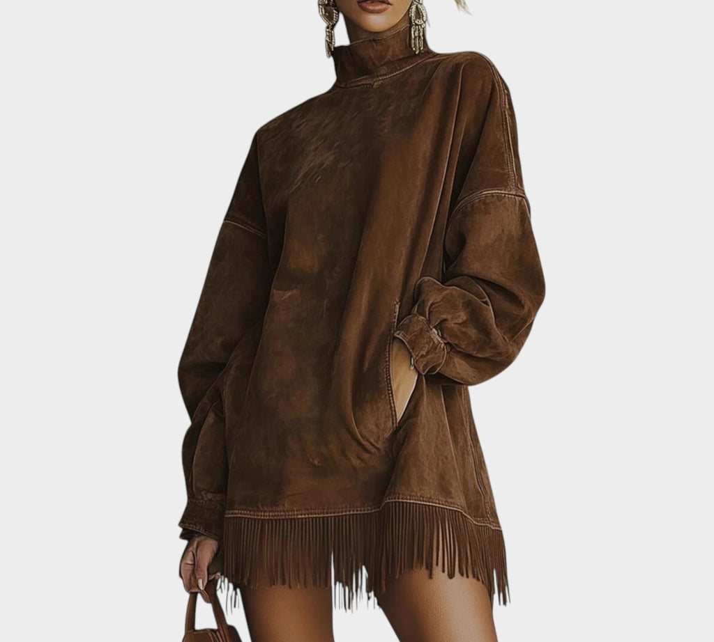 Olive™ | Vestido de cuello alto