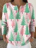Nora | Suéter navideño con diseño de árboles de Navidad
