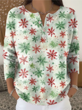 Sofie | Suéter navideño con estampado de copos de nieve
