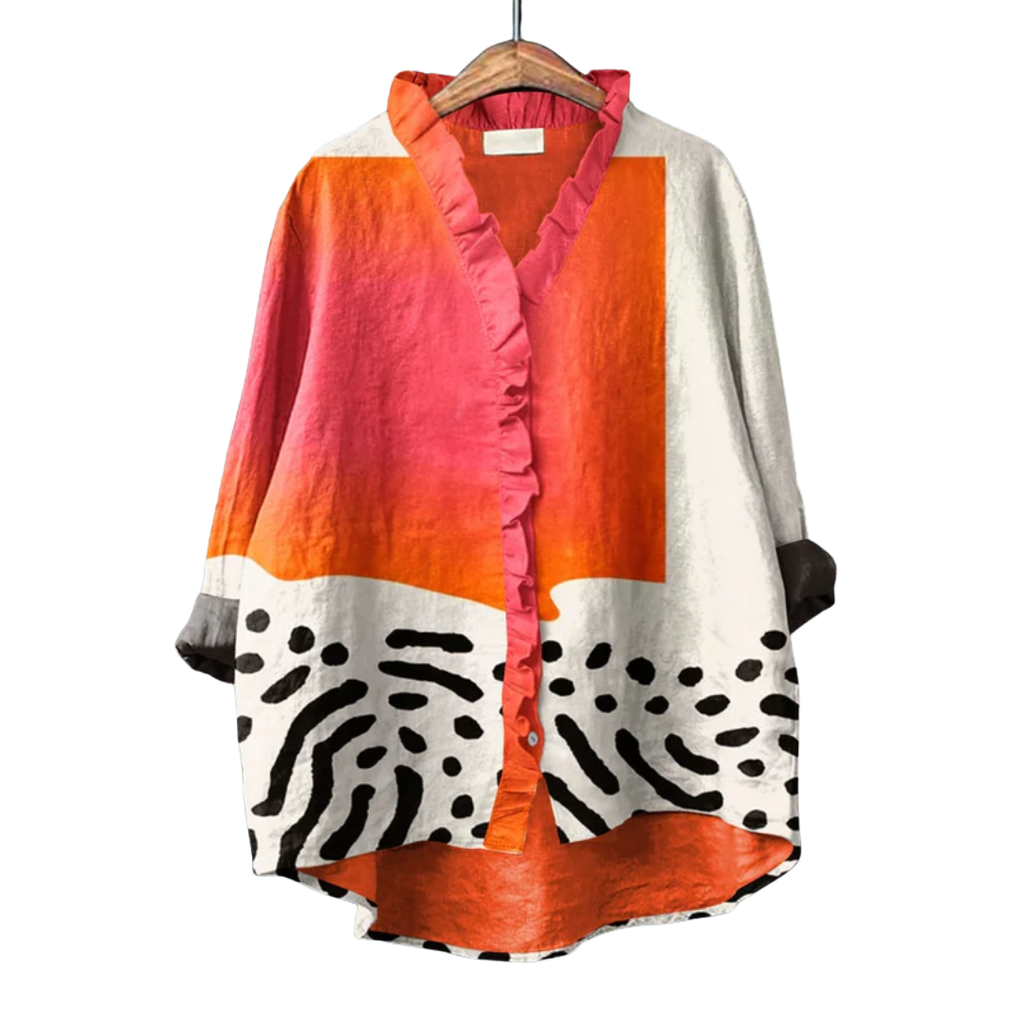 Rowena™ | Blusa de verano con estampado artístico