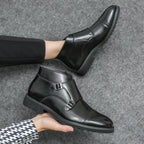 Botines doble monje de cuero sintético Parker™