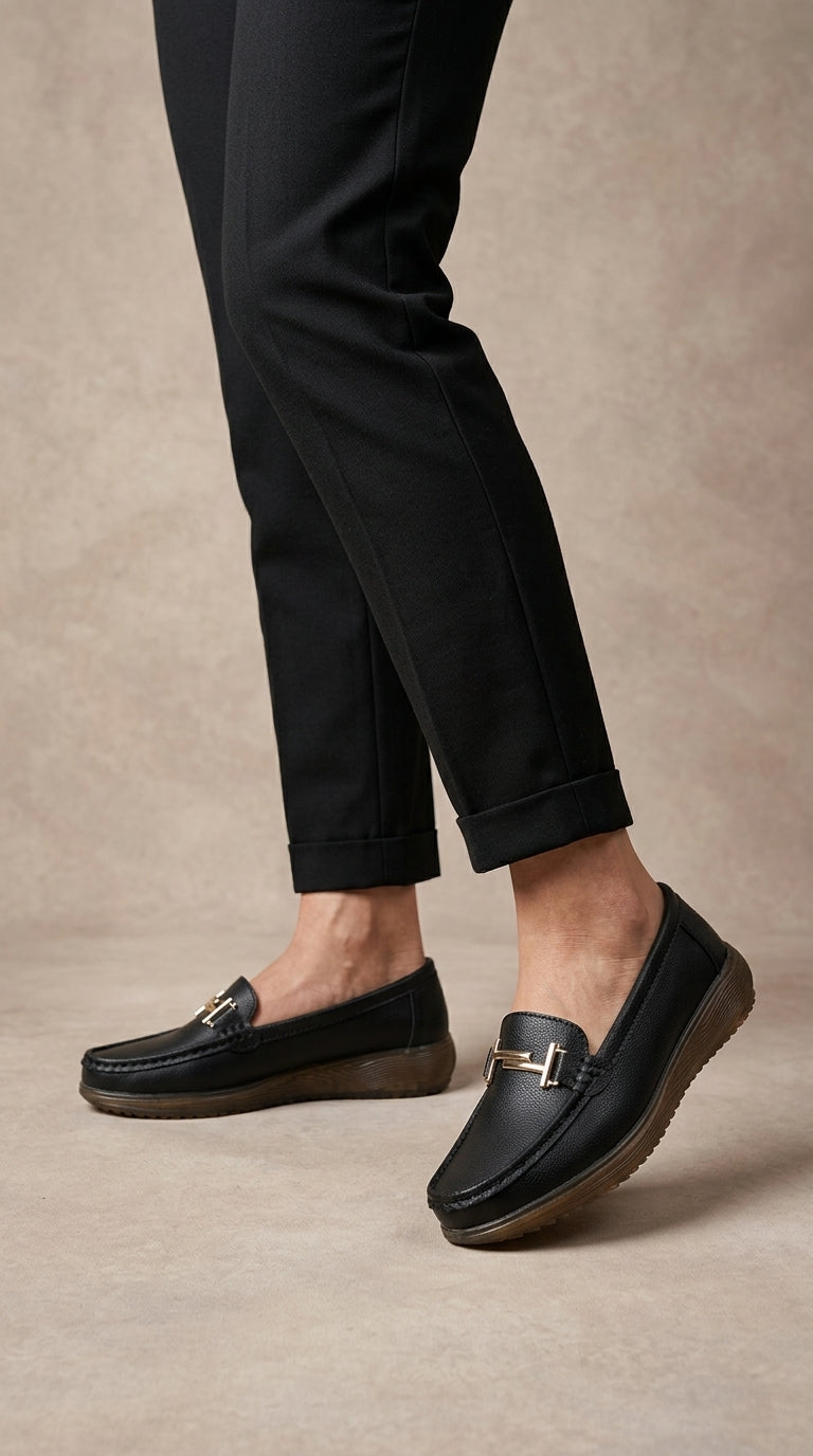 Laura - Mocasines de piel auténtica